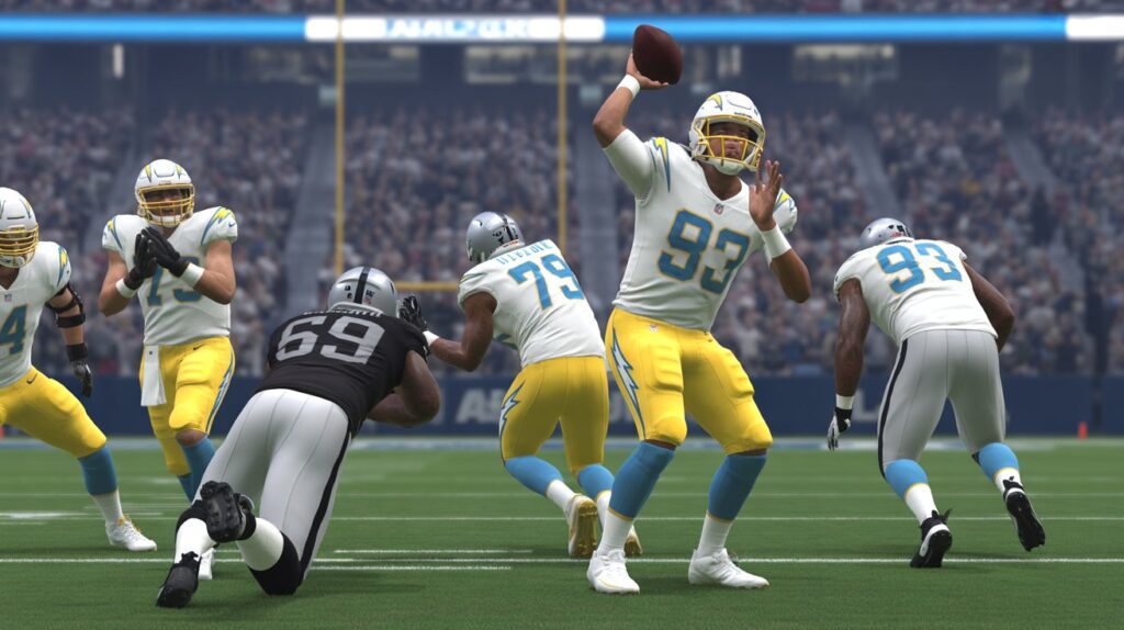 los angeles chargers vs las vegas raiders match player stats