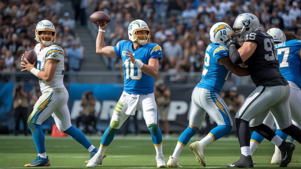 los angeles chargers vs las vegas raiders match player stats