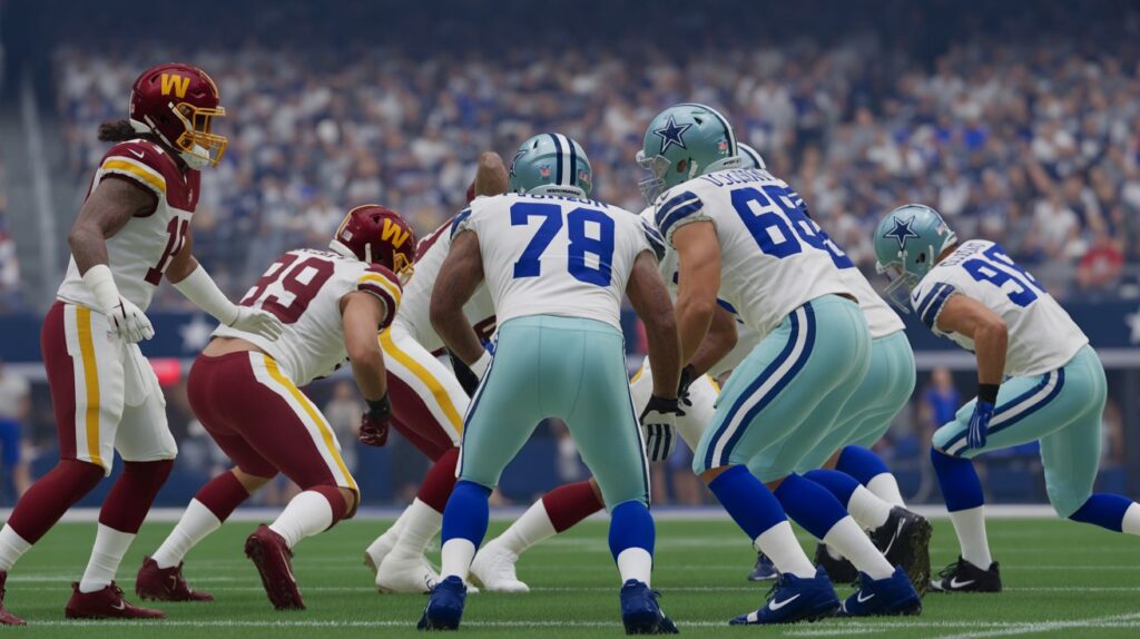 washington commanders vs dallas cowboys match player stats