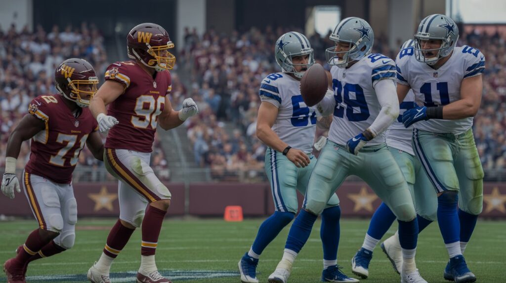 washington commanders vs dallas cowboys match player stats