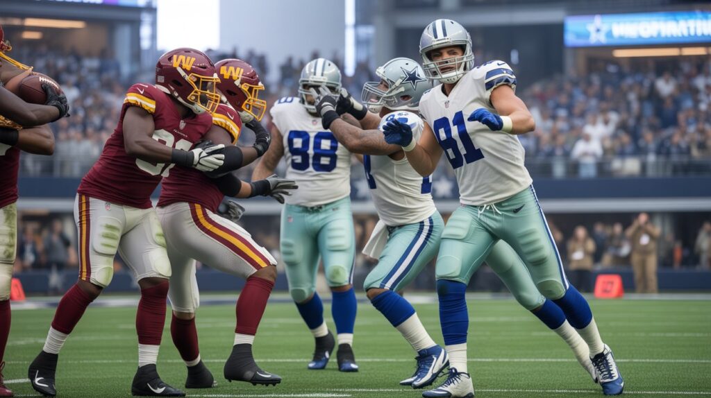 washington commanders vs dallas cowboys match player stats