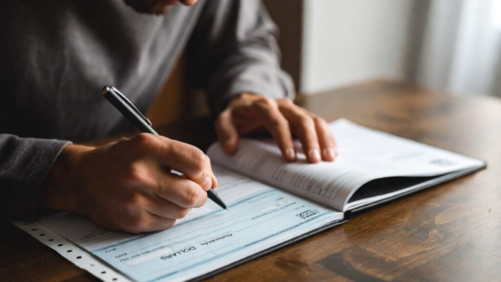 how to write a check